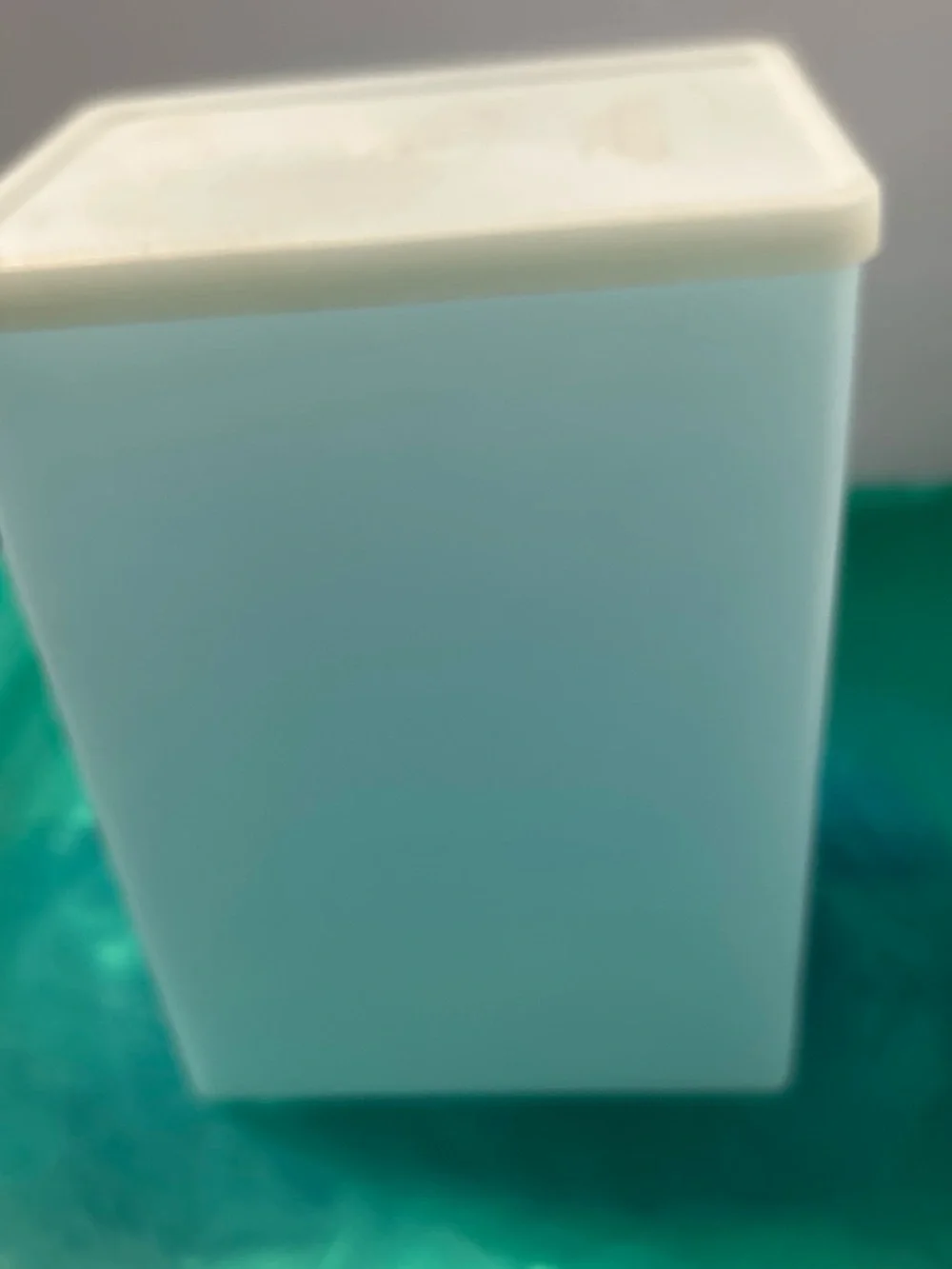 Tupperware Light Blue Container with White Lid